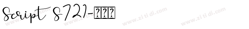 Script S721字体转换